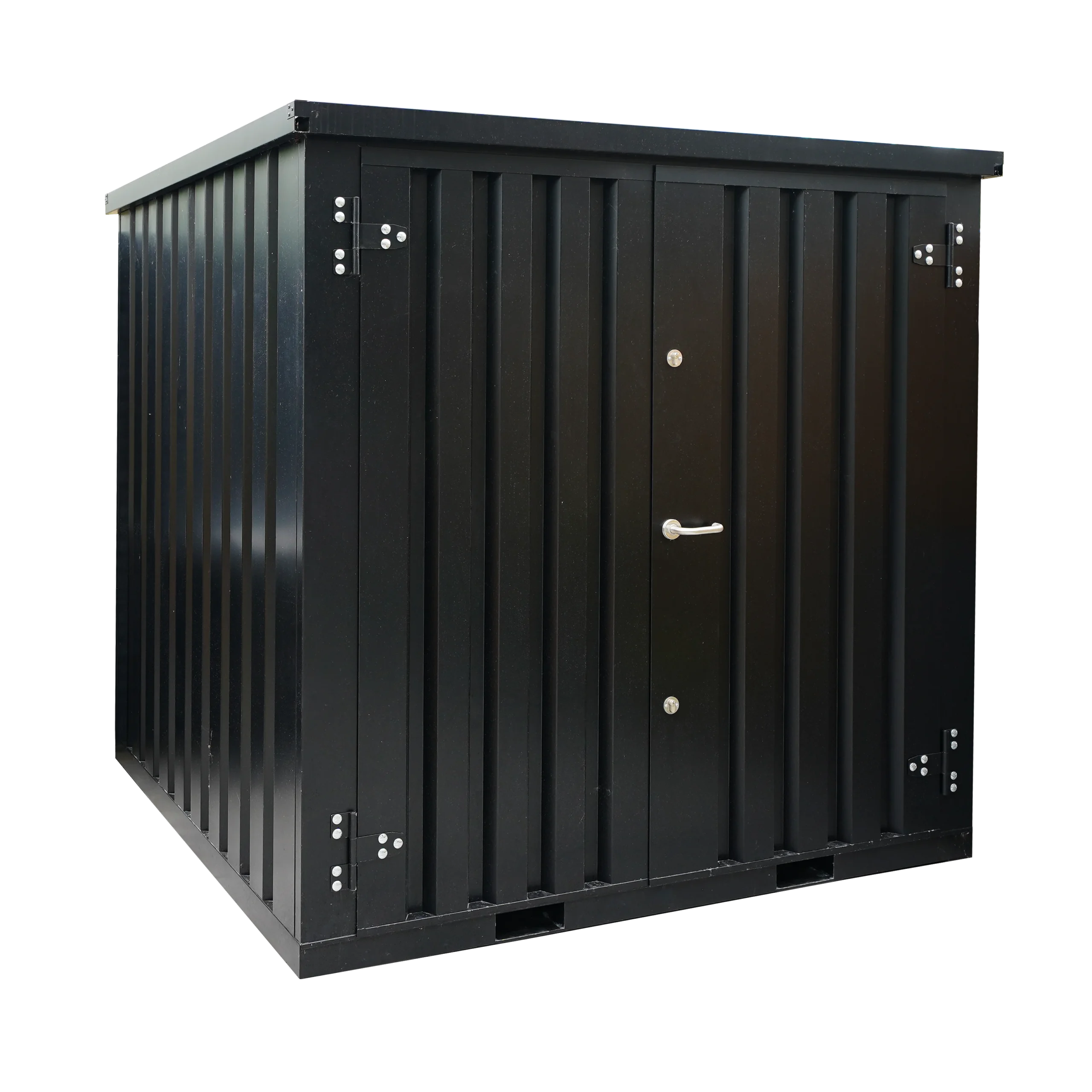 Contenedor de almacenamiento de 3 x 2 metros – con puerta doble en el lado corto