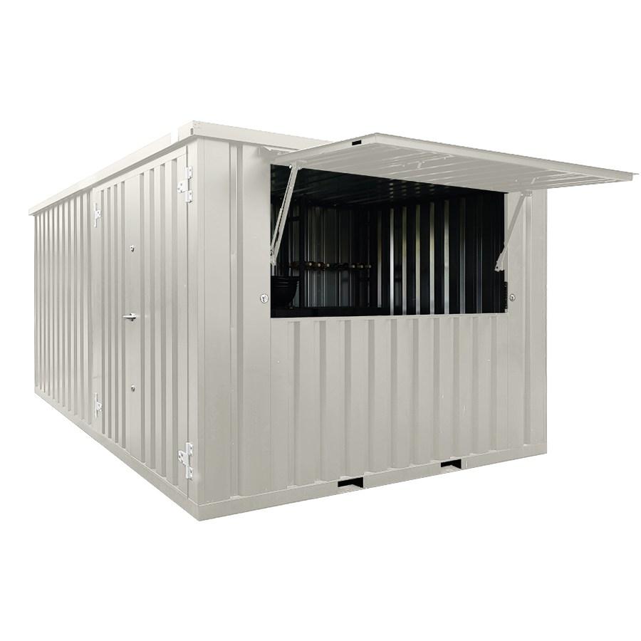 Contenedor Barra Desmontable XL 4×3 Metros Blanco RAL 9016