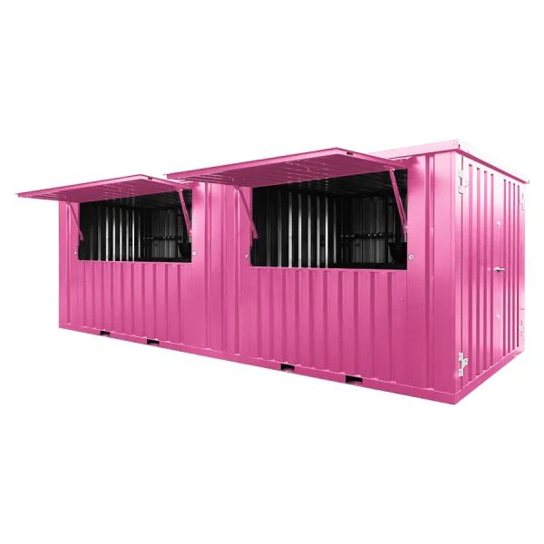 Contenedor Barra Desmontable 6×2 metros XL Rosa RAL 3015