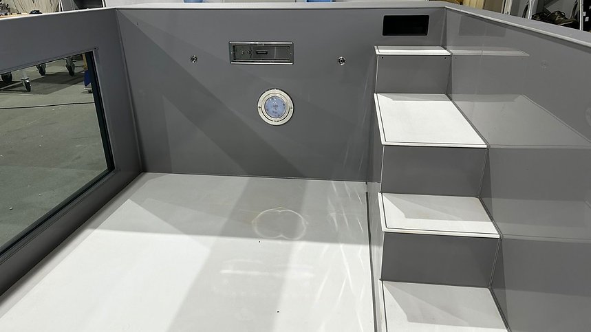 Piscina de polipropileno de 6,5 mx 2,5 m con ventana de 4 m - Imagen 4