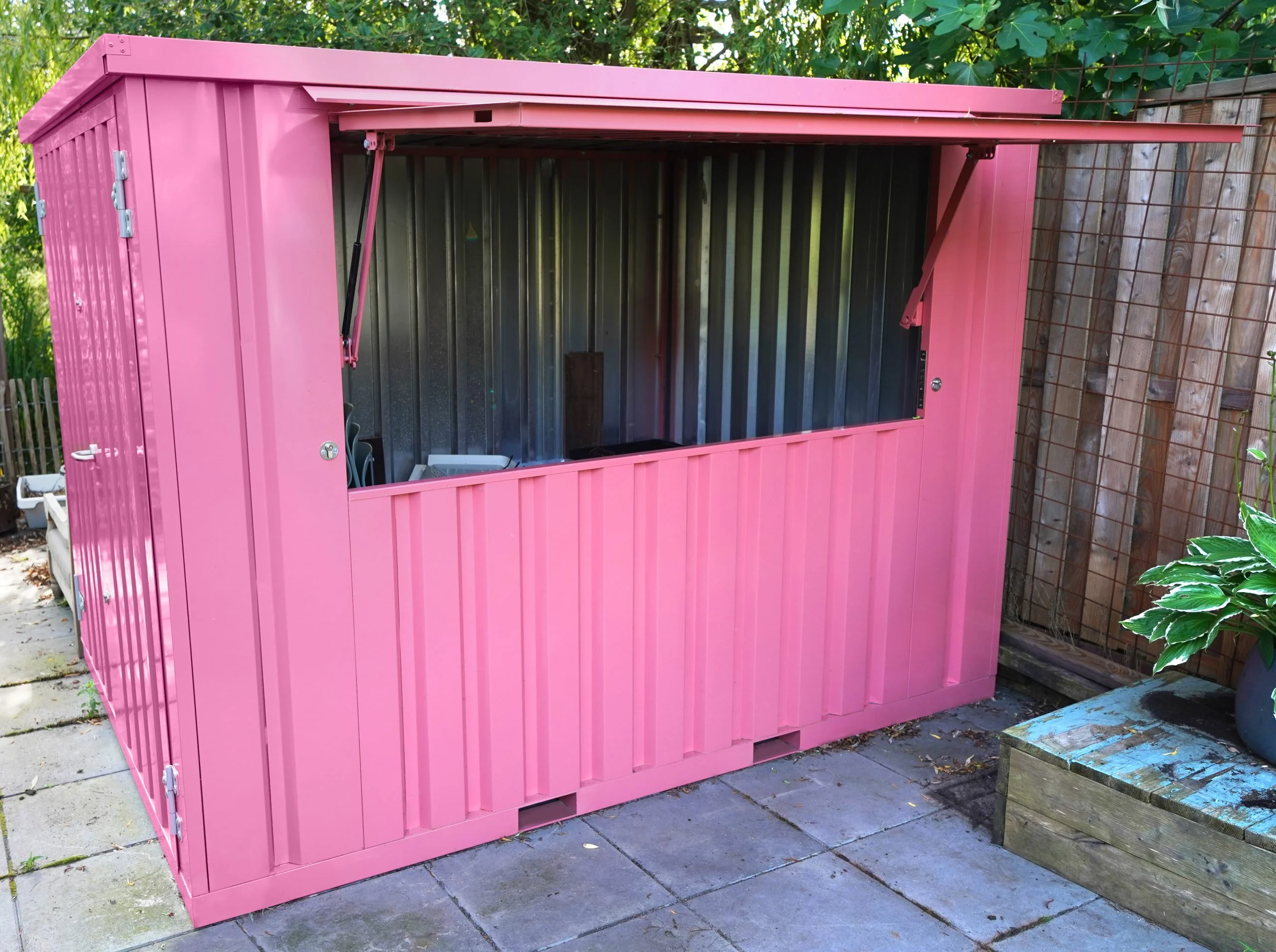 Contenedor Barra Desmontable XL 3×2 m Rosa RAL 3015 - Imagen 7