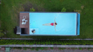 Contenedor de piscina de 6.2 mx 2.5 m