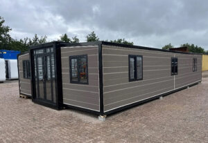 Contenedor XXL Tiny House / Chalet de lujo plegable – 12 metros